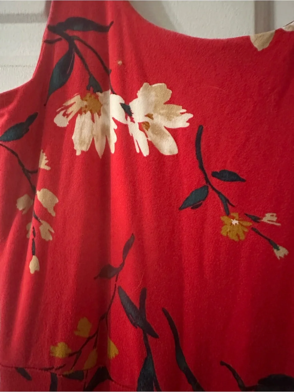Old Navy Red Floral Tank Maxi Dress Scoop Neck. Size small. - Picture 8 of 11